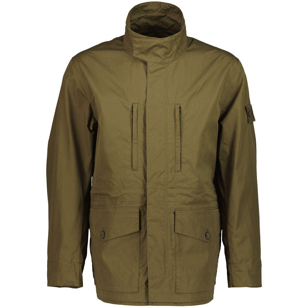 Stone Island Ghost Piece O Ventile Jacket Military Green