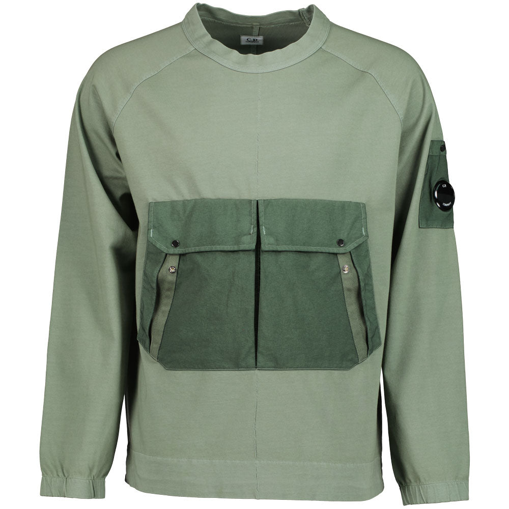 C.P. Mixed Heavy Jersey Lens Sweatshirt