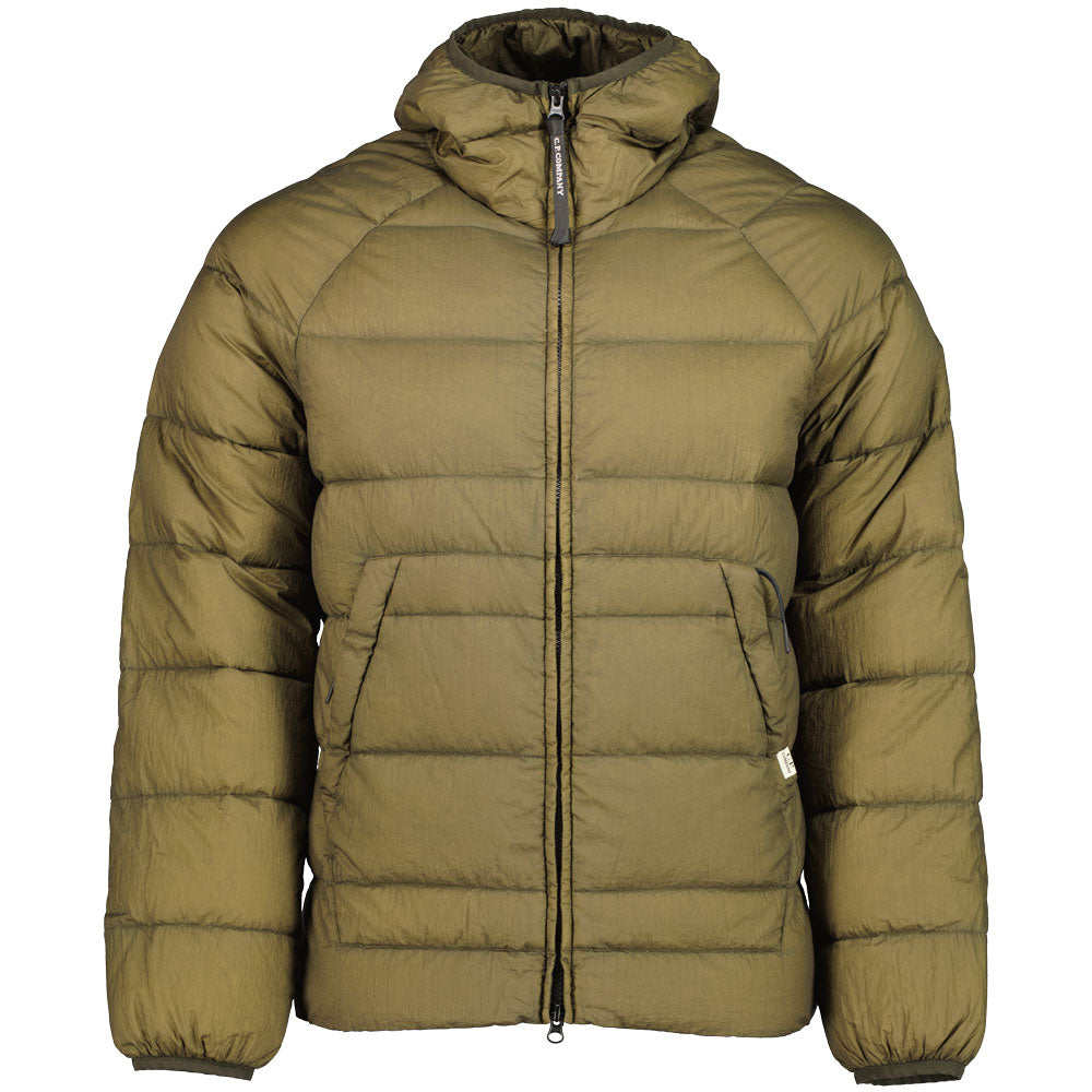 Hooded Nylon Down Jacket