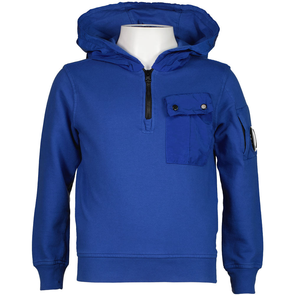 Junior Mixed Quarter Zip Lens Hoodie