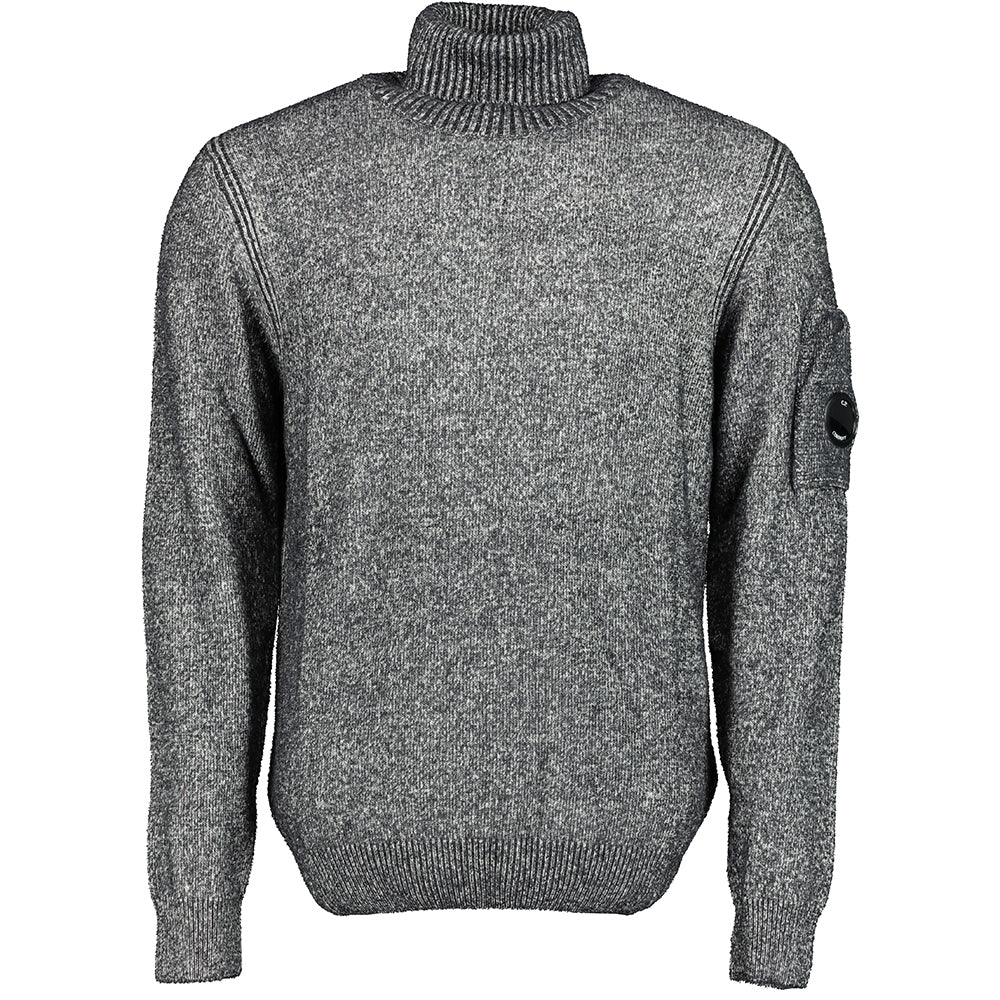 cp company fleece knit roll neck