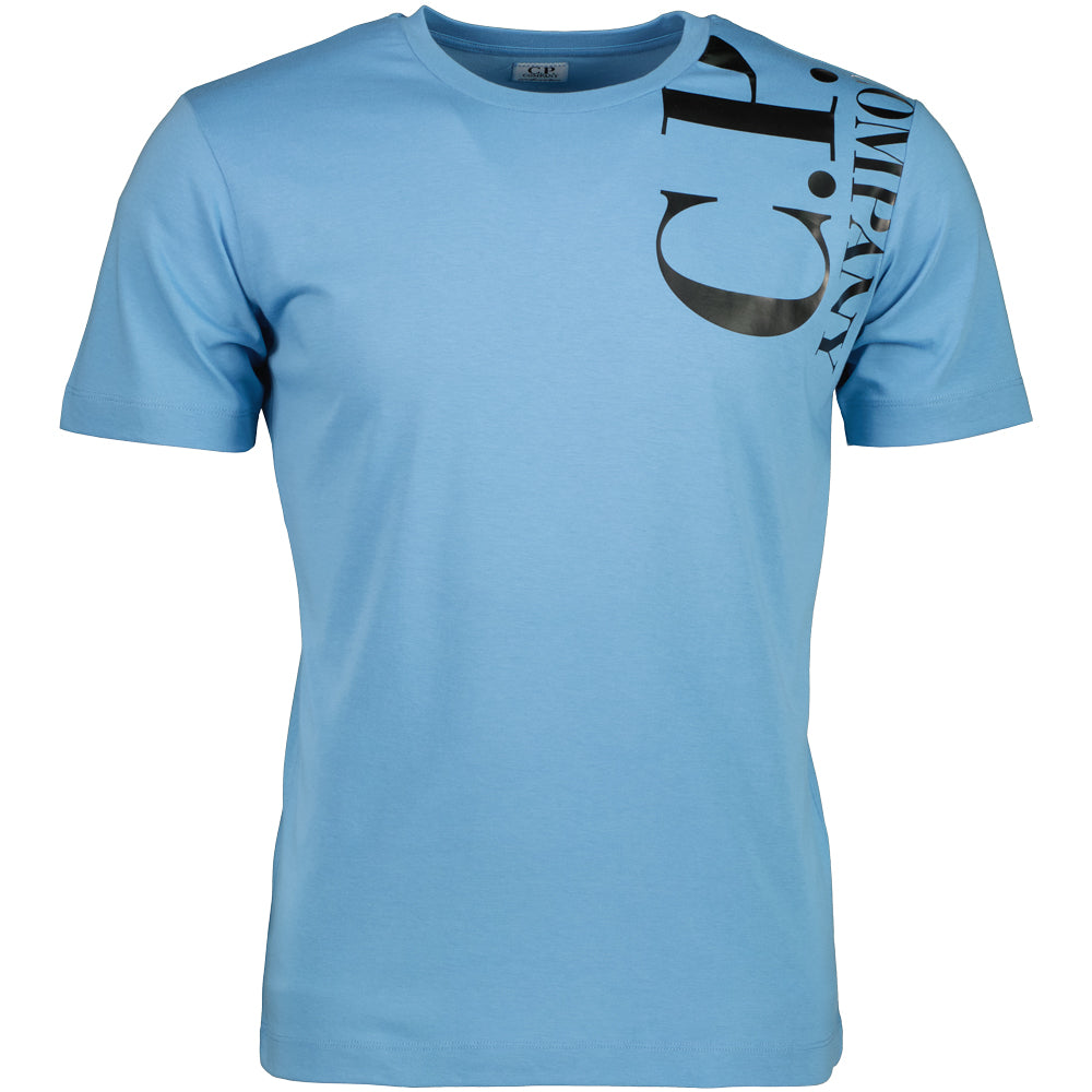 C.P. Company UnderSixteen | Junior Shoulder Logo T-Shirt - Blue Heaven