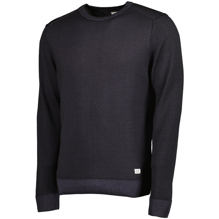 C.P. Company | Crewneck Merino Knit - Total Eclipse