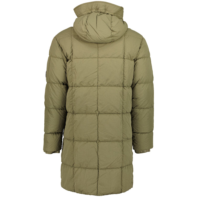 Long Flatt Nylon Down Lens Jacket - Casual Basement