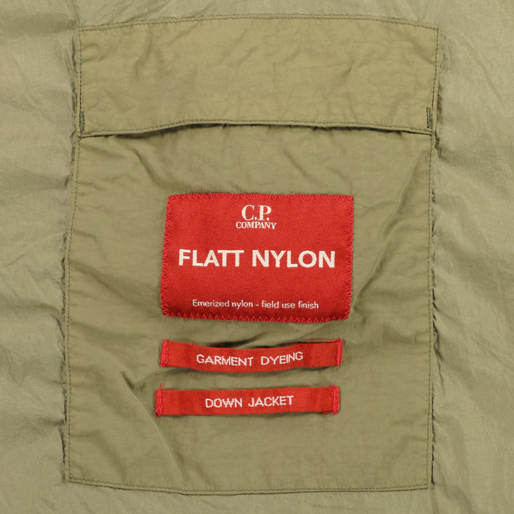 Long Flatt Nylon Down Lens Jacket - Casual Basement