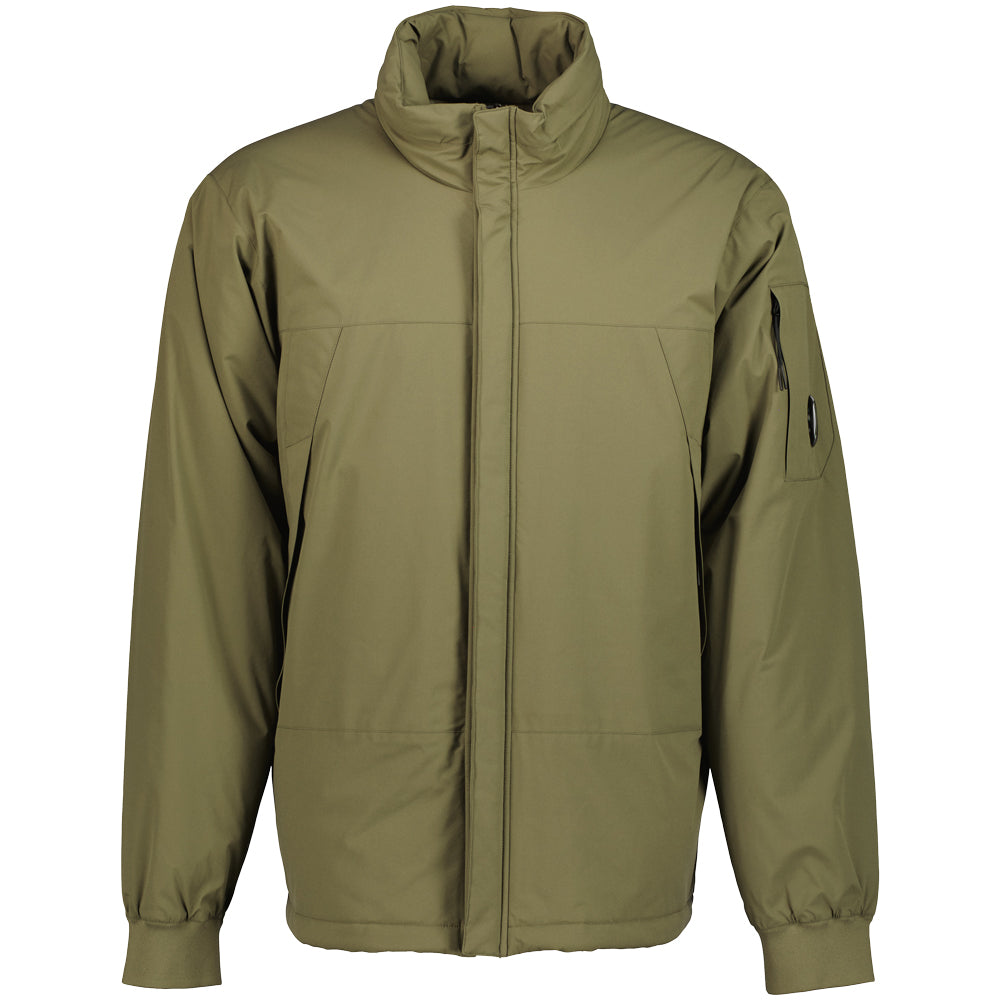 C.P. Company | Pro-Tek Concealed Hood Padded Lens Jacket - Stone Grey