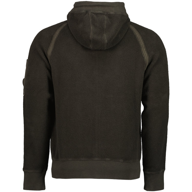 Polar Fleece Zip Up Hooded Lens Sweatshirt - Casual Basement