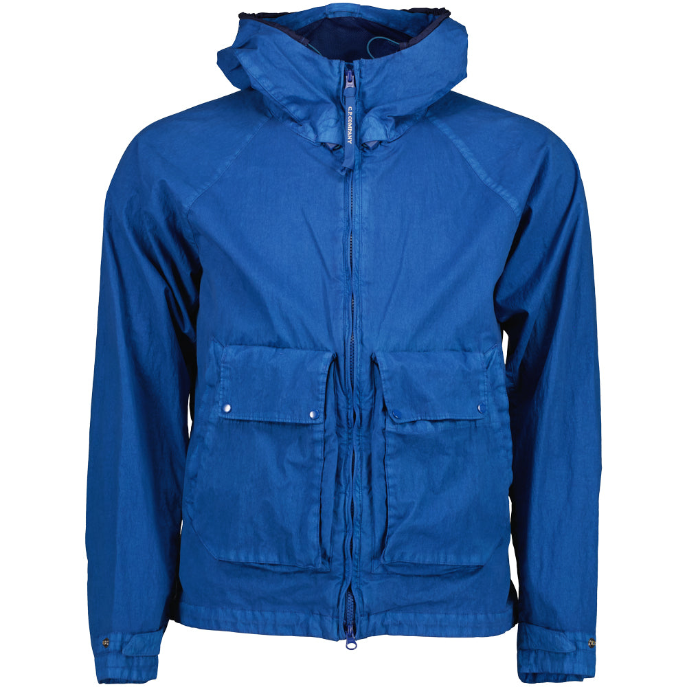 C.P. Company | 50 FILI Gum Hooded Goggle Jacket - Blue Quartz