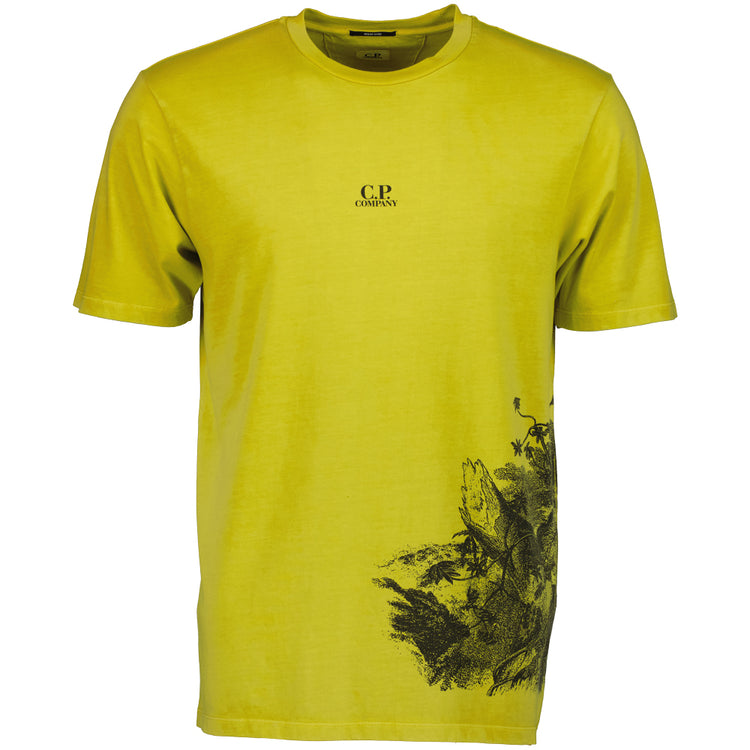 Resist Dyed Mini Logo Graphic T-Shirt - Casual Basement