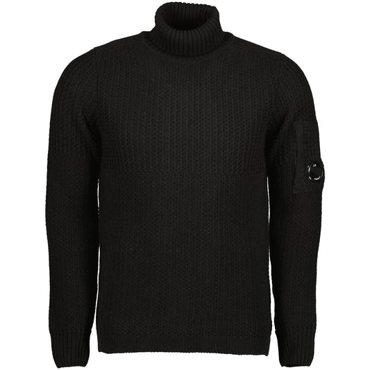 Lambswool Turtleneck Lens Knit