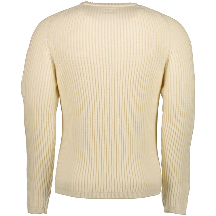 Ribbed Crewneck Lens Jumper