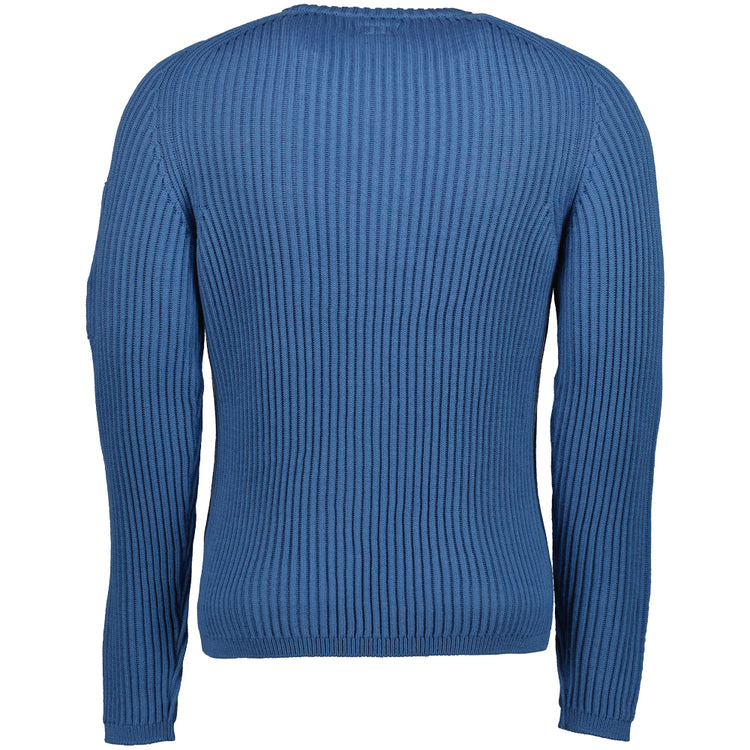 Ribbed Crewneck Lens Jumper