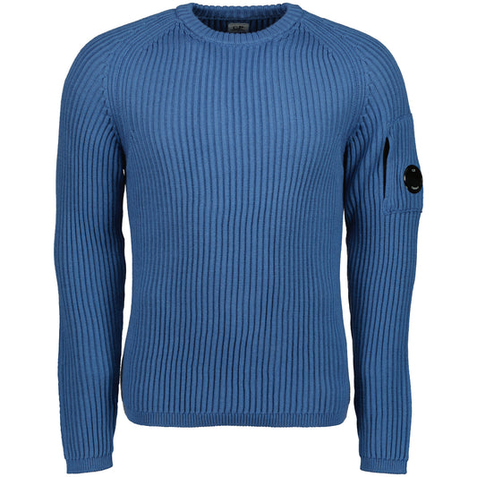 Ribbed Crewneck Lens Jumper