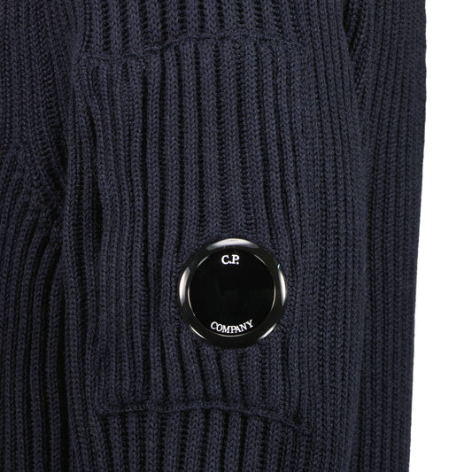 Ribbed Crewneck Lens Jumper