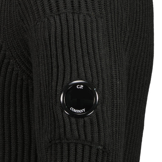 Ribbed Crewneck Lens Jumper