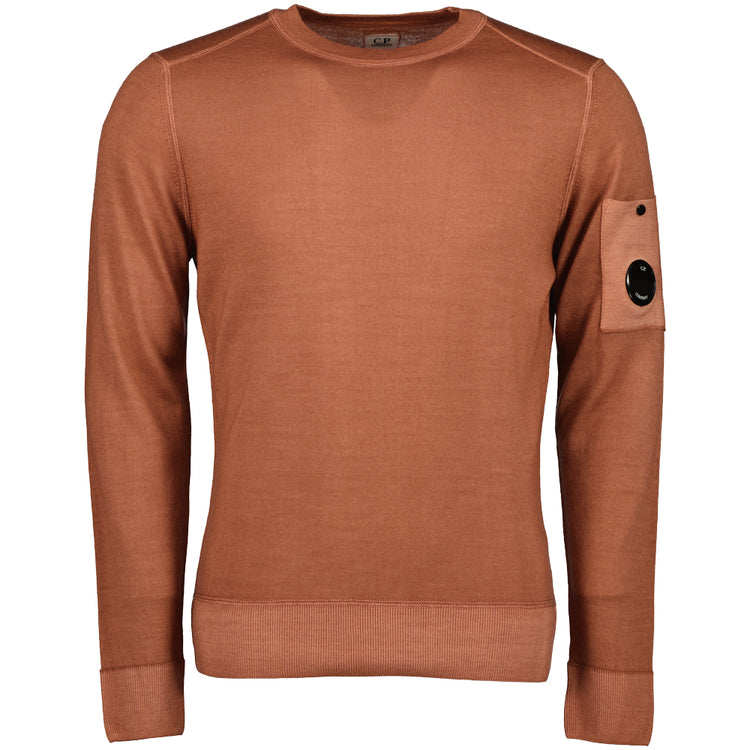 Merino Wool Crewneck Lens Knit