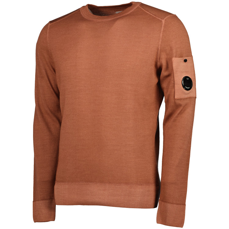 Merino Wool Crewneck Lens Knit