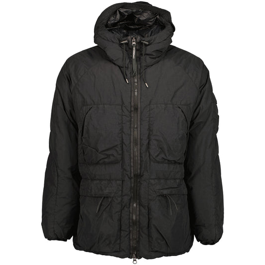 Long Flatt Nylon Down Lens Jacket