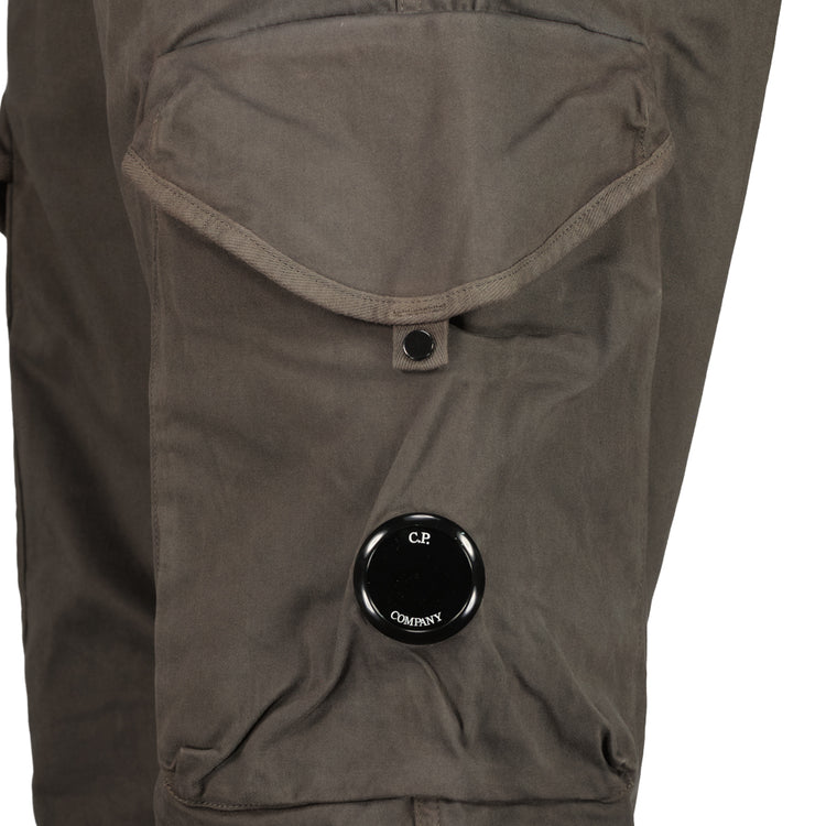 Stretch Satin Lens Cargo Pants