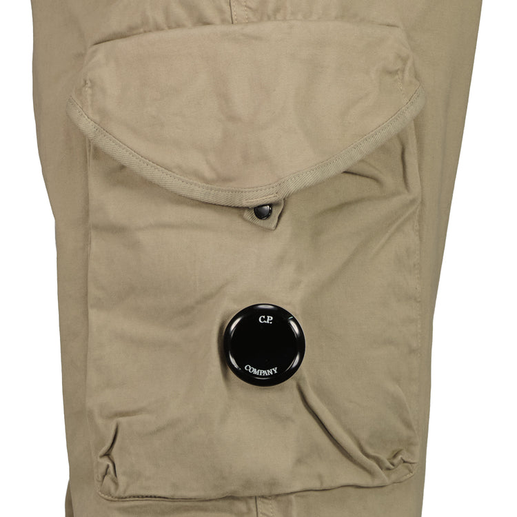 Stretch Satin Lens Cargo Pants