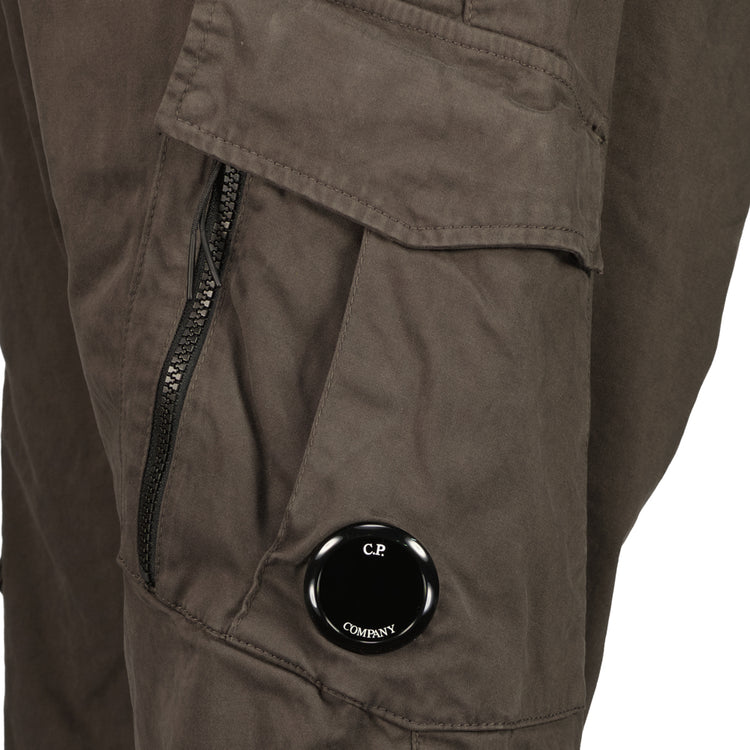 Stretch Satin Lens Cargo Pants