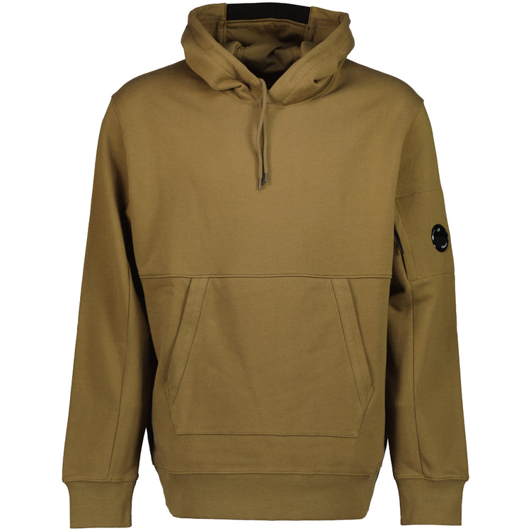 Diagonal Raised Fleece Lens Hoodie