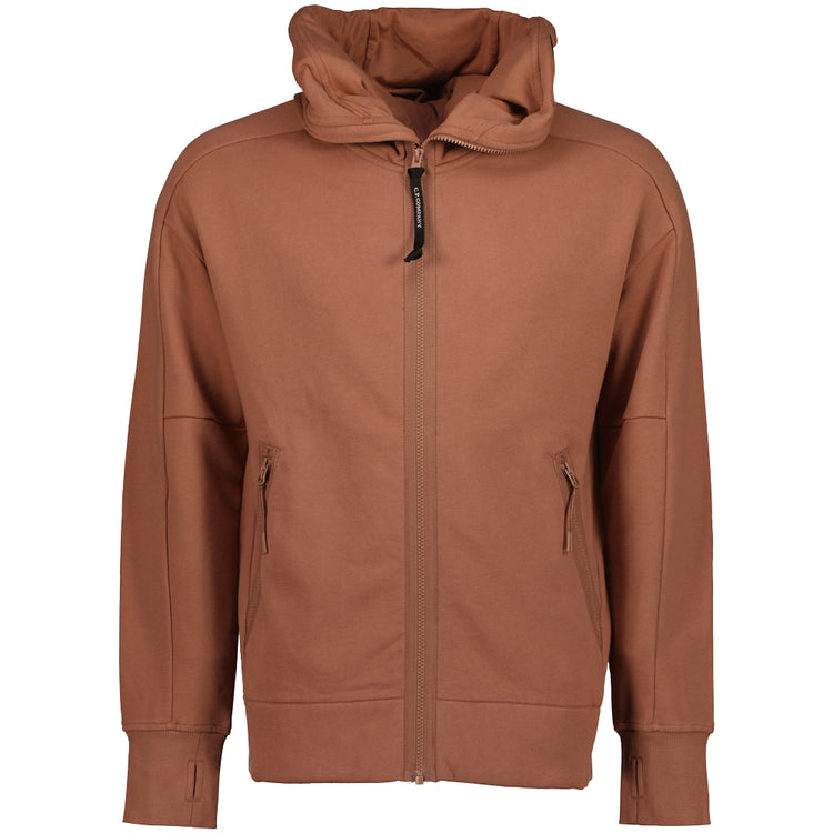 Hooded Explorer Goggle Zip Up Sweatshirt