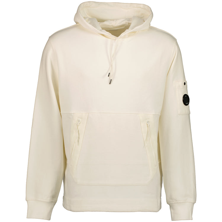 Diagonal Raised Fleece Lens Hoodie