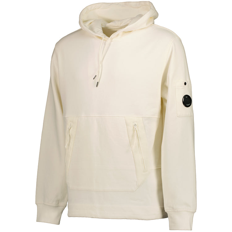 Diagonal Raised Fleece Lens Hoodie