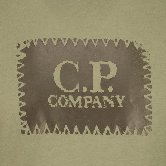 Long Sleeve Stamp Print T-Shirt