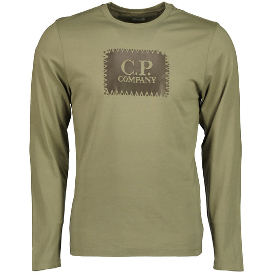 Long Sleeve Stamp Print T-Shirt