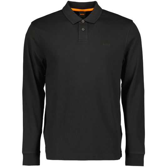 PE Interlock Long Sleeve Logo Patch Polo