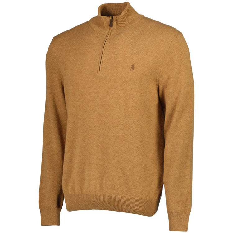 Merino Wool Quarter Zip Jumper - Casual Basement