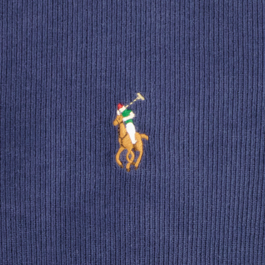 Long Sleeve Corduroy Polo Shirt - Casual Basement