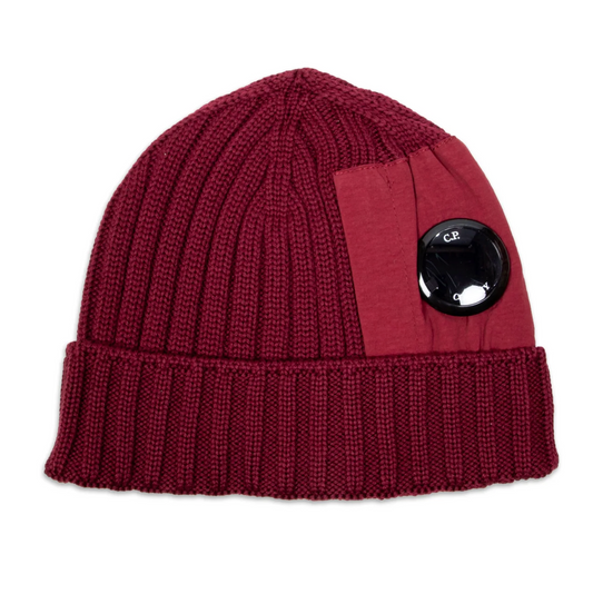 Merino Wool Lens Pocket Beanie