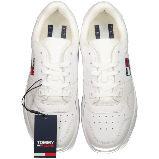 Tommy Hilfiger | Essential Retro Leather Basketball Trainers - White