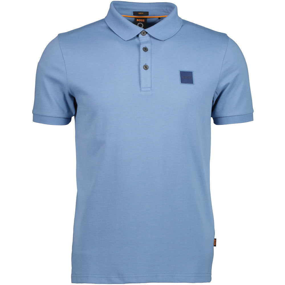 Hugo Boss | Hugo Boss Logo Patch Polo Shirt - Light Blue