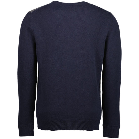 Belstaff | Birdseye Jumper - Dark Navy/Mid Grey Melange