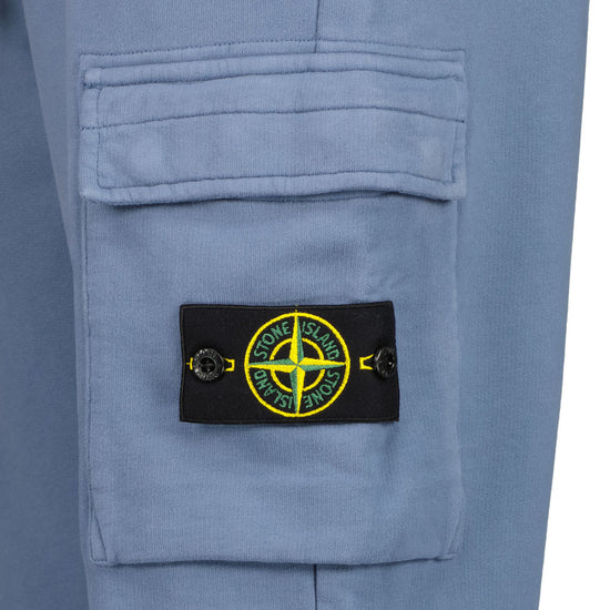 Stone Island | Compass Badge Fleece Cargos - Avio Blue